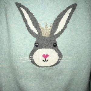 Oshkosh Girls 5T Princess Bunny Sweater Top
